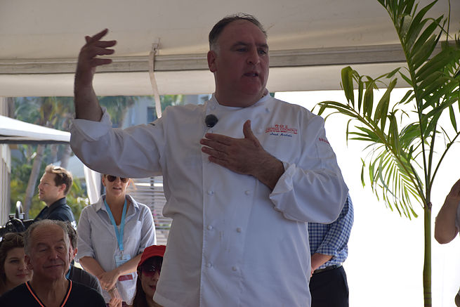 Paella with Jose Andres Cayman Cookout 2017
