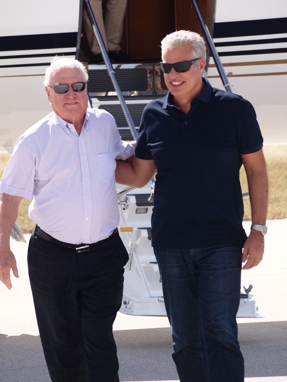 Craggy Range owner Terry Peabody and Cayman Cookout Host Eric Ripert