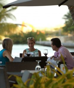 Dining at Camana Bay