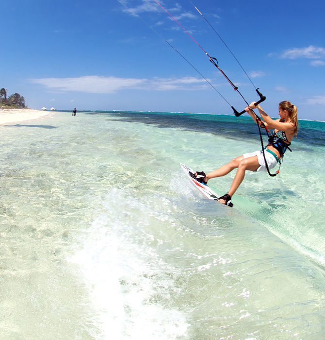 Kitesurfing