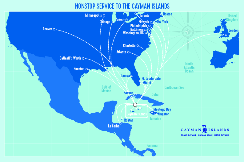 Flights to Cayman Islands, Grand Cayman Cayman Airways